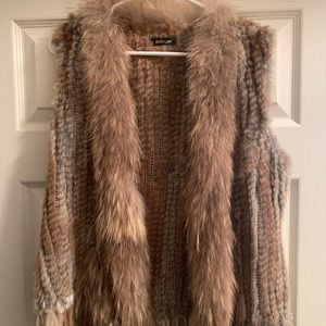 Dolce Cabo rabbit fur vest